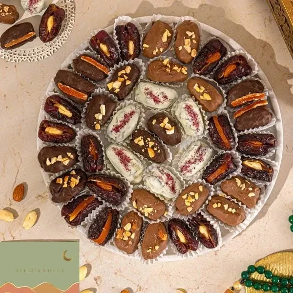 Marble Platter with Dates
