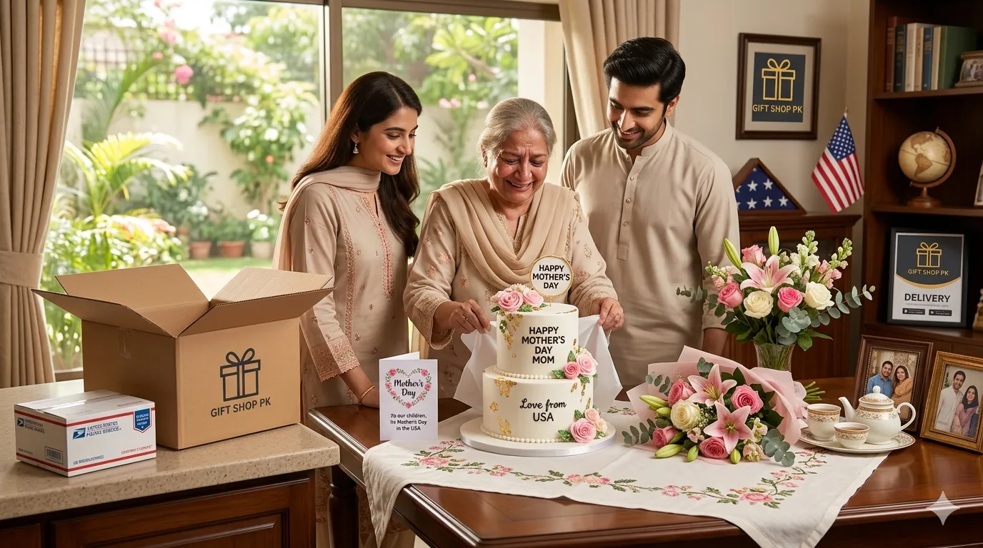 Send a Gift to Pakistan from USA with Mother’s Day Special Cakes