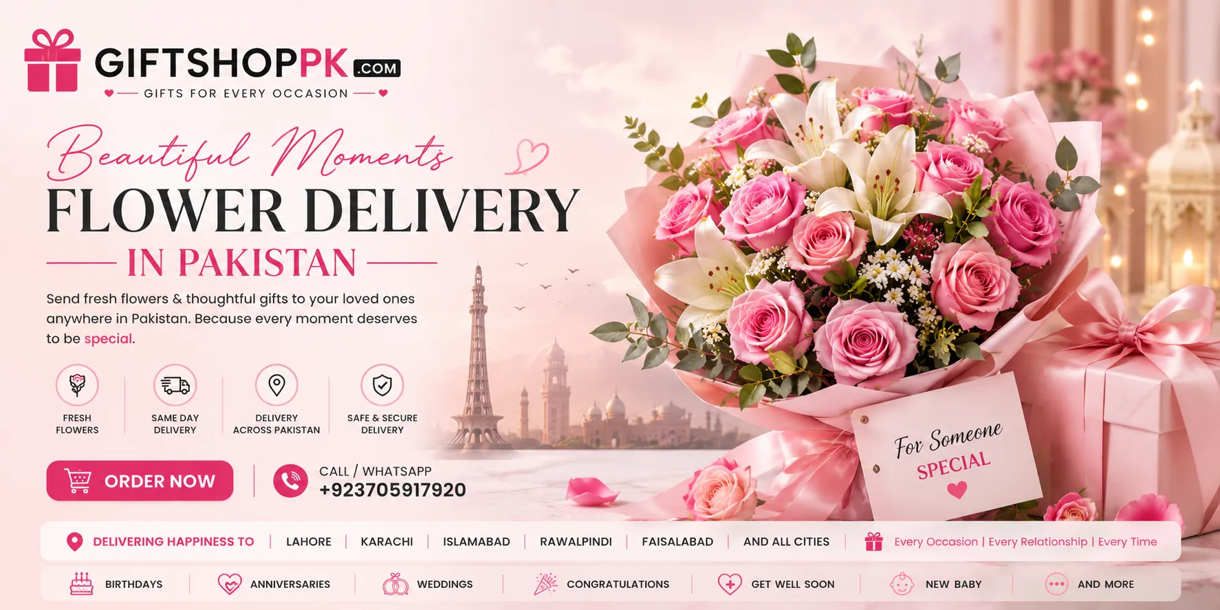 flower DELIVERY IN pakistan